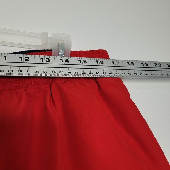 Polo Ralph Lauren Swim Trunks size 2xl Solid Red Navy Pony Preppy - Picture 7 of 8